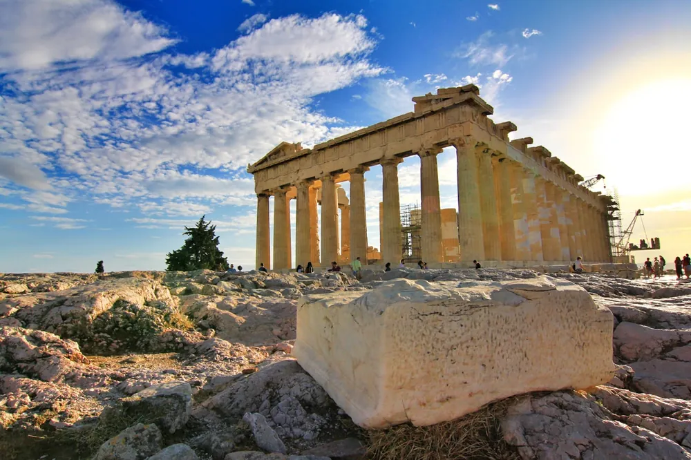 The Parthenon on the Acropolis in Athens