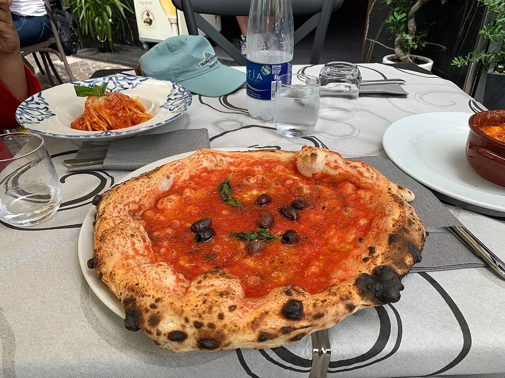 A Neapolitan pizza
