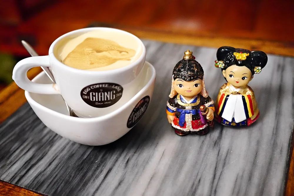 Egg coffee at Cafe Giang in Hanoi