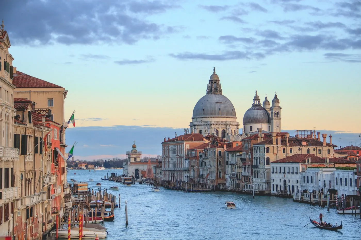 The Grand Canal in Venice with Santa Maria della Salute