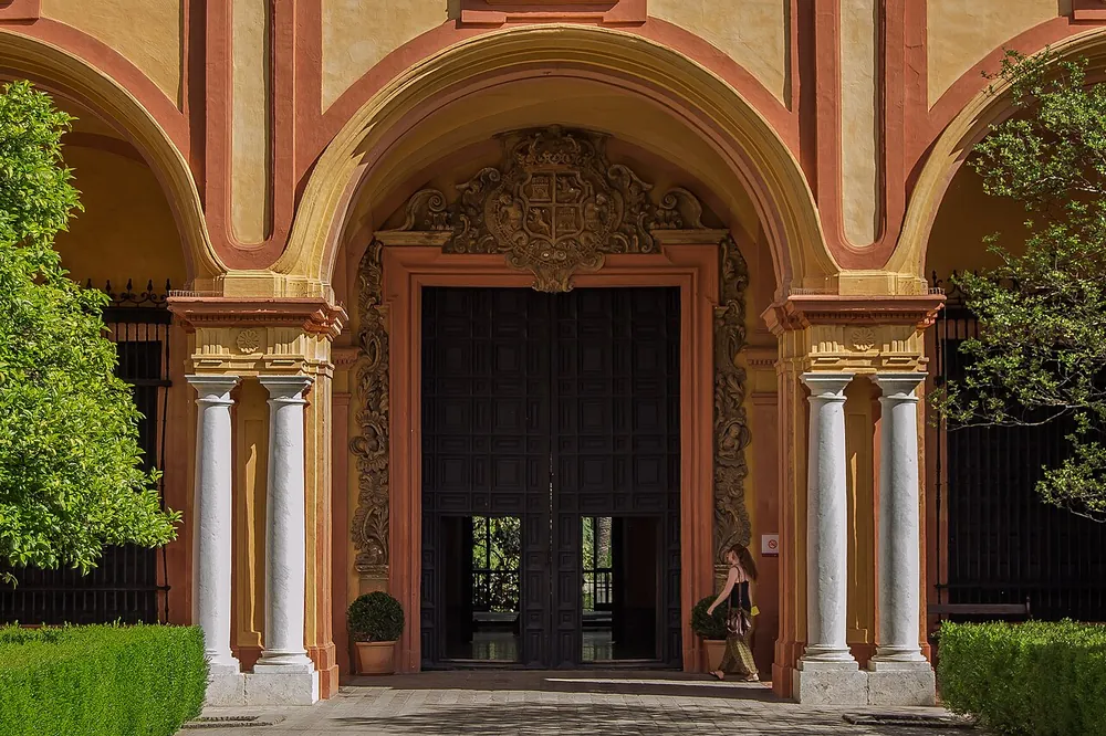 A courtyard doorway in the Real Alcazar