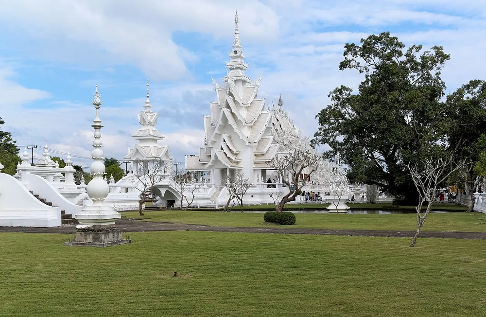 Wat Rong Khun, the White Temple, outside Chiang Rai